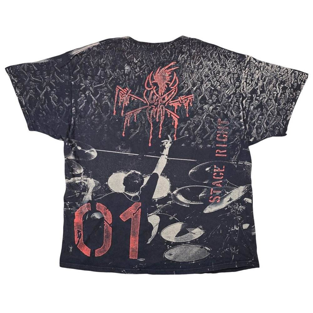 Metallica 2011‎ Stage Right All Over Print T Shirt Mens XL Band Concert Rock AOP - Picture 2 of 11